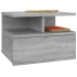 Mesita de noche flotante madera gris Sonoma 40x31x27