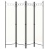Biombo divisor de 4 paneles blanco 160x180
