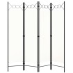 Biombo divisor de 4 paneles blanco 160x180 cm