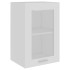 Armario colgante vidrio madera ingeniería blanco 40x31x60