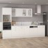 Armario colgante vidrio madera ingeniería blanco 40x31x60