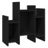 Armario auxiliar de madera contrachapada negro 60x26x60