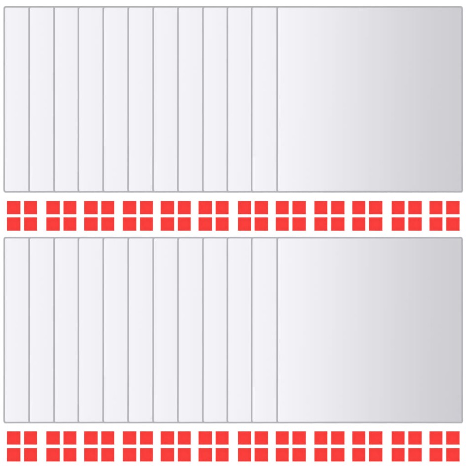 Azulejos de espejo 24 unidades cuadrados