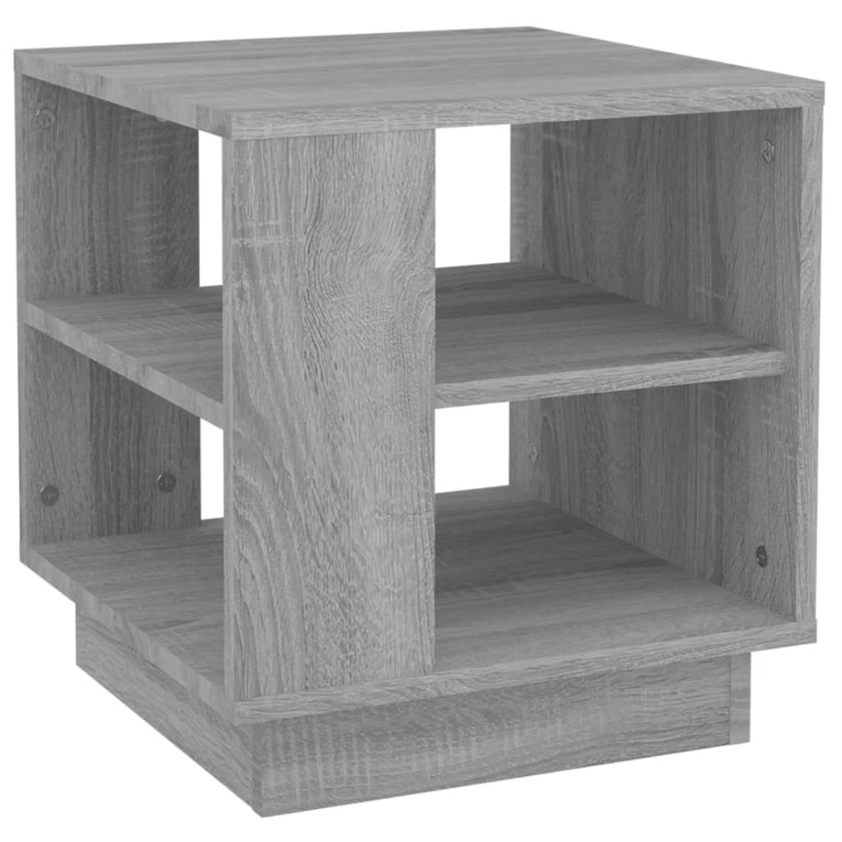 Mesa de centro madera de ingeniería gris Sonoma 40x40x43