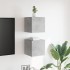 Muebles de salón de pared 2 uds gris hormigón 30,5x30x30