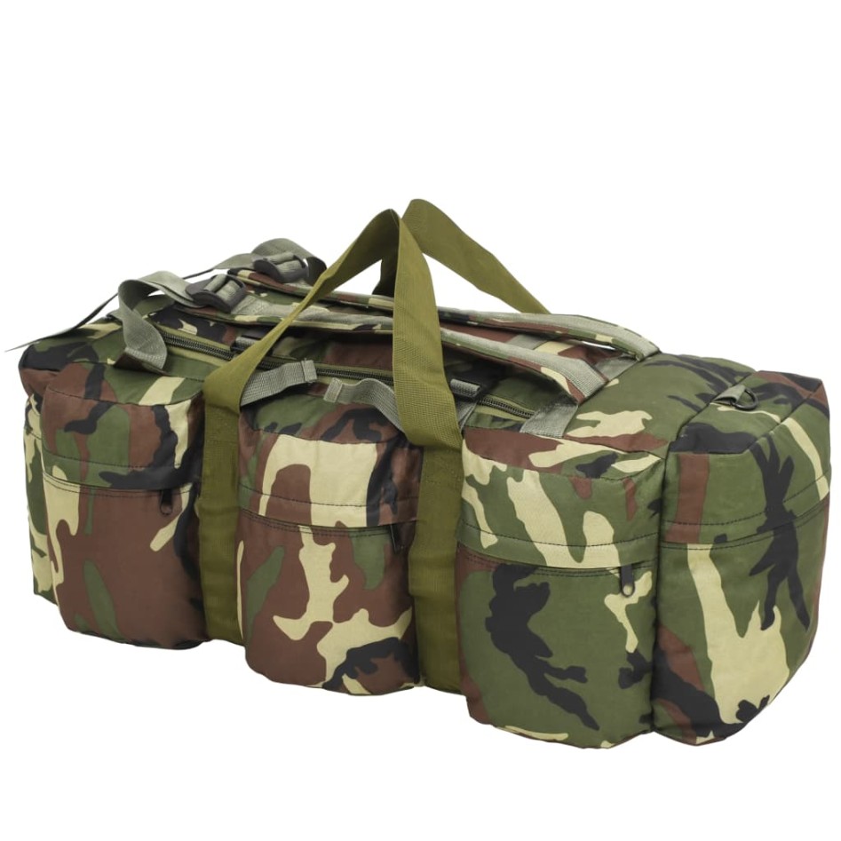 Bolso de lona estilo militar 3-en-1 90 L