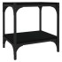 Mueble para TV madera contrachapada y acero negro 40x33x41