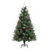 Árbol de Navidad con piñas verde PVC y PE 150