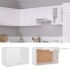 Armario colgante cocina madera ingeniería blanco