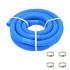 Manguera de piscina con abrazaderas azul 38 mm 6