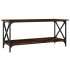 Mesa de centro madera y hierro roble ahumado 100x45x45