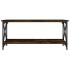 Mesa de centro madera y hierro roble ahumado 100x45x45