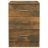 Mesita de noche madera contrachapada roble ahumado 38x35x56