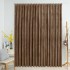Cortina opaca con ganchos terciopelo beige 290x245