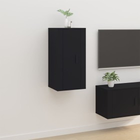 Mueble para TV de pared negro 40x34,5x80