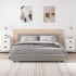 Mesitas de noche de pared 2 uds blanco brillante 41,5x36x53