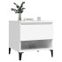 Mesa auxiliar madera contrachapada blanco 50x46x50