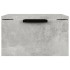 Mesita de noche de pared 2 uds color gris hormigón 34x30x20