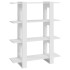 Estantería/divisor de espacios blanco brillante 100x30x123,5