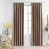 Cortinas opacas con ganchos 2 piezas gris topo 140x225