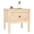 Mesa auxiliar de madera maciza de pino 50x50x49