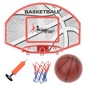 Juego de canasta de baloncesto de pared 5 piezas 66x44,5