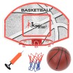 Juego de canasta de baloncesto de pared 5 piezas 66x44,5 cm