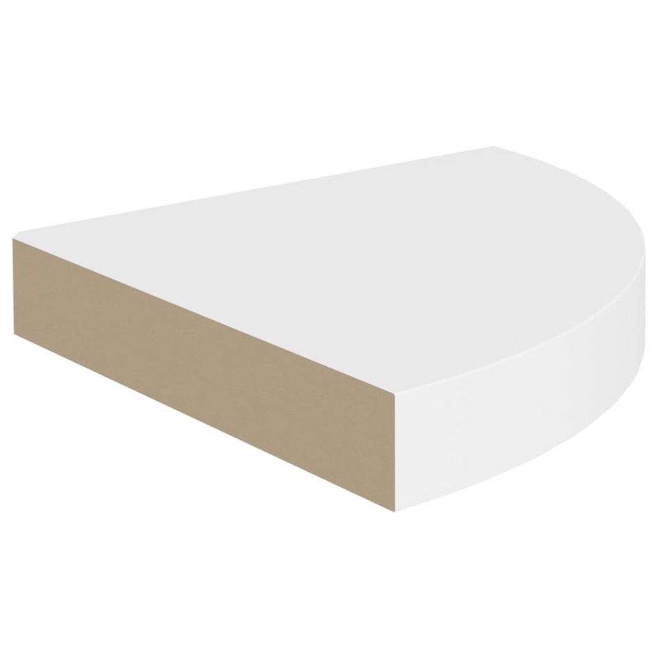 Estantes flotantes de pared 4 uds MDF blanco 25x25x3,8