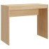 Escritorio de madera contrachapada color roble 90x40x72