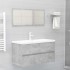 Armario para lavabo contrachapada gris hormigón 90x38,5x45