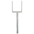 Anclajes de valla 6 uds acero galvanizado plateado 9x6x30