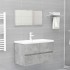 vi Mueble de lavabo madera ingeniería gris hormigón