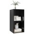 Mueble TV de pared madera contrachapada negro brillo