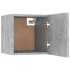 Set de muebles de TV 6 pzas madera contrachapada gris
