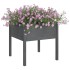Jardinera de madera maciza de pino gris 70x70x70