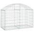 Cesta de gaviones forma arco hierro galvanizado 100x50x60/80