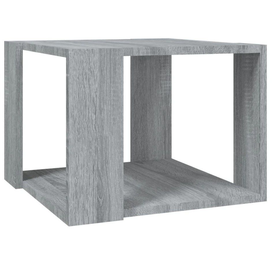 Mesa de centro madera contrachapada gris Sonoma 40x40x30
