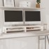 Soporte de monitor madera maciza de pino blanco 100x24x13