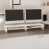 Soporte de monitor madera maciza de pino blanco 100x24x13