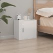 Mesita de noche de pared blanca 50x30x47 cm