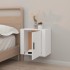 Mesita de noche de pared blanca 50x30x47