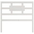 Cabecero de cama madera maciza de pino blanco 95,5x4x100