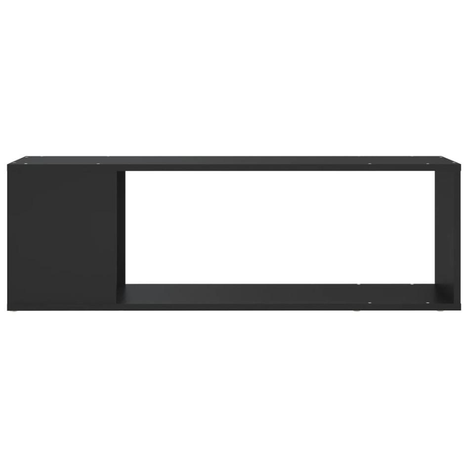 Mueble para TV madera contrachapada negro 100x24x32