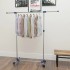 Perchero ajustable acero inoxidable 165x44x150 cm