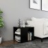 Mesa auxiliar madera contrachapada negro 50x50x45
