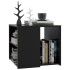 Mesa auxiliar madera contrachapada negro 50x50x45