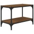 Mueble para TV contrachapada y acero roble marrón 60x33x41