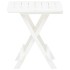 Mesa plegable de jardín plástico blanco 45x43x50