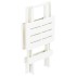Mesa plegable de jardín plástico blanco 45x43x50