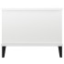 Mesa de centro madera contrachapada blanco brillo 90x50x40